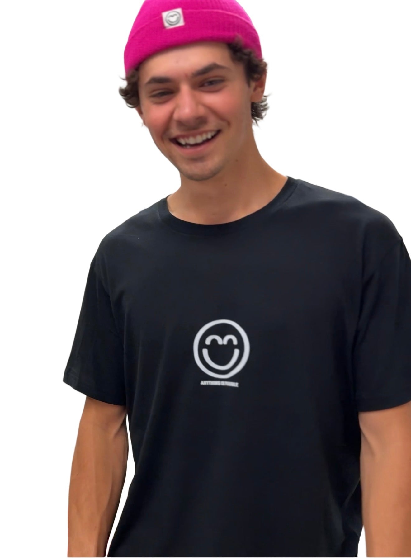 Black “Anything is Possible” Smile Shirt