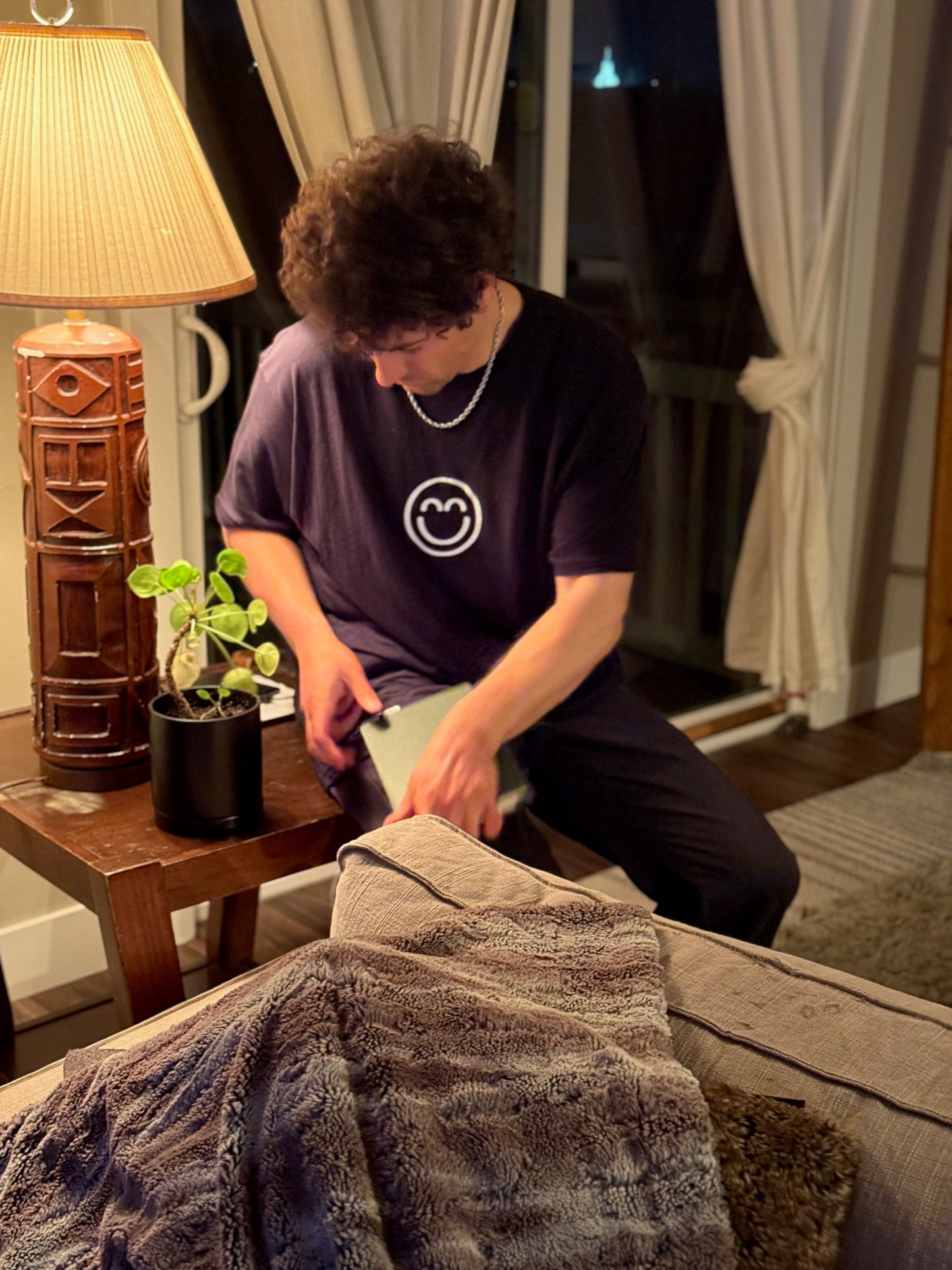 Black “Anything is Possible” Smile Shirt