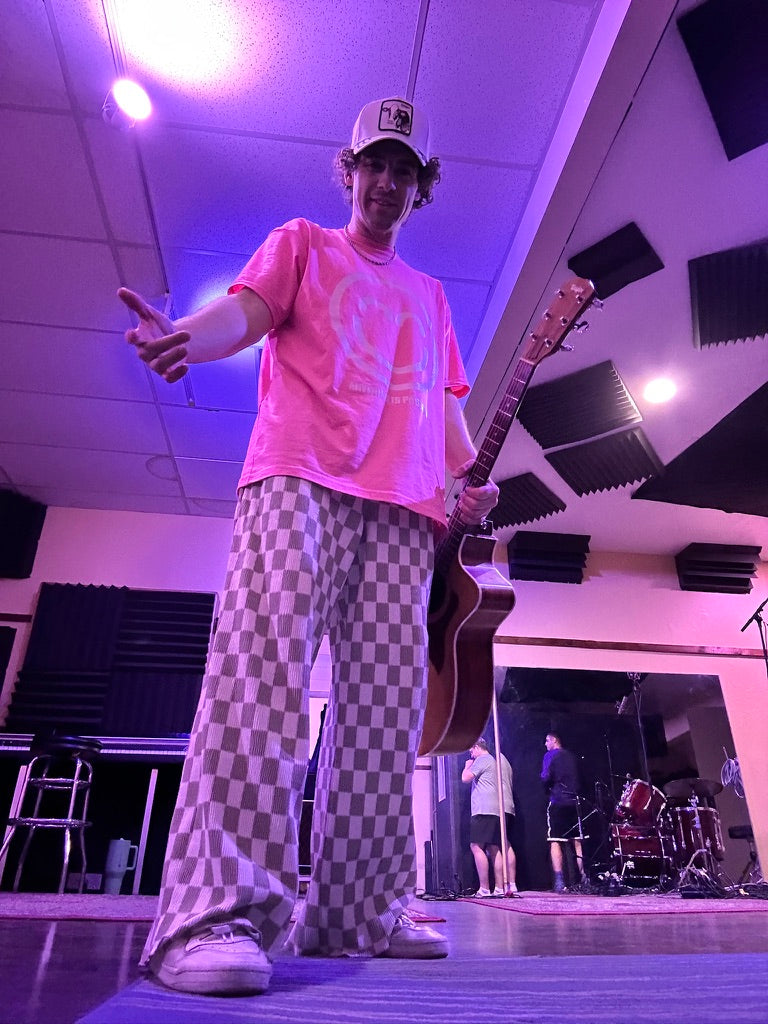 “Anything Is Possible” Pink Relief Smile Shirt