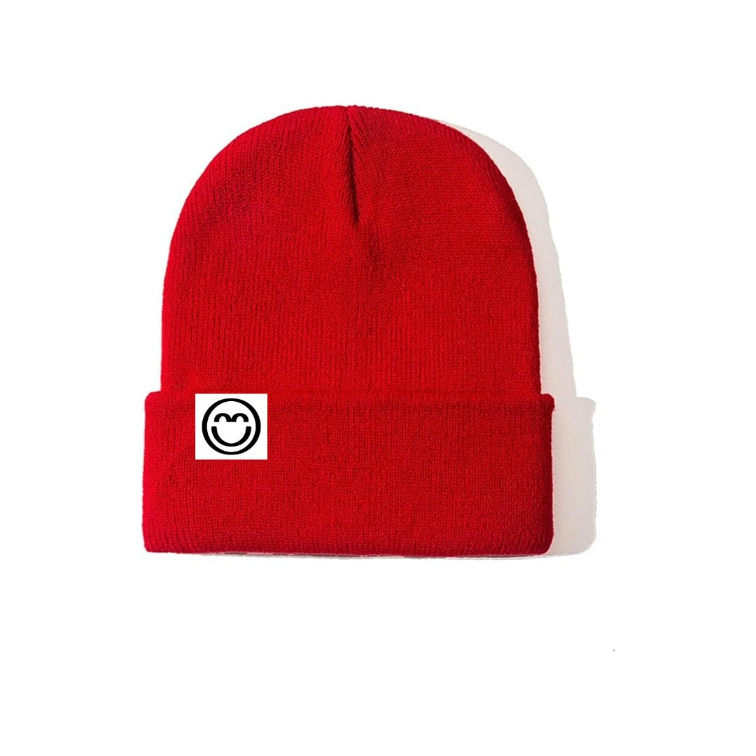 Dingo Red Beanie w/ White Smile Tag