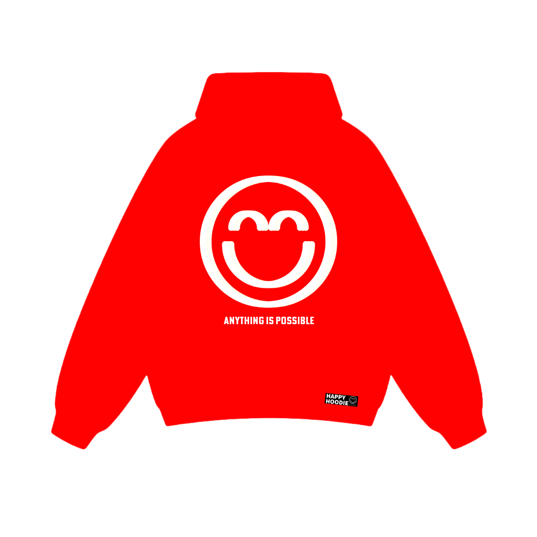 Super Red - Anything is Possible - Smile Hoodie