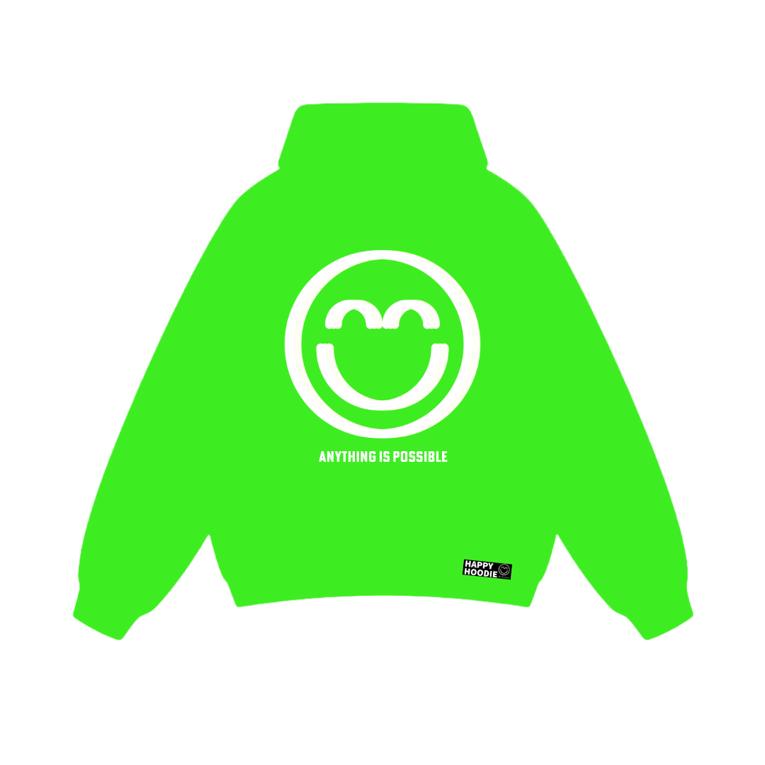 Super Green - Anything is Possible - Smile Hoodie