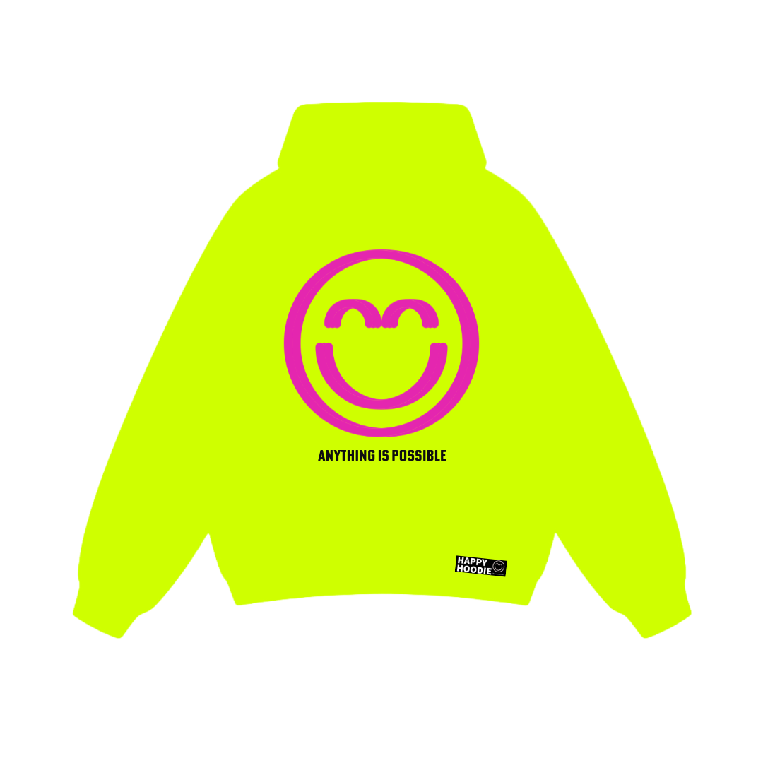 Super Yellow - Anything is Possible - Smile Hoodie