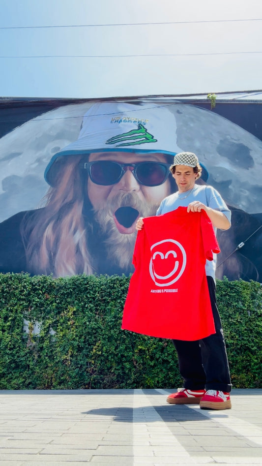 "Dingo" Red Anything is Possible Smile Shirt