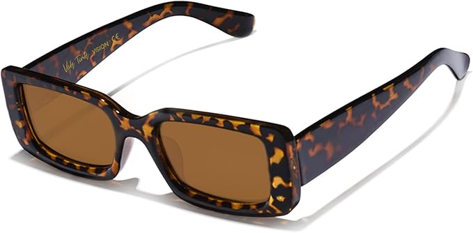 Retro Rectangular Sunglasses – Y2K Vintage Style Unisex with Polarized Lenses