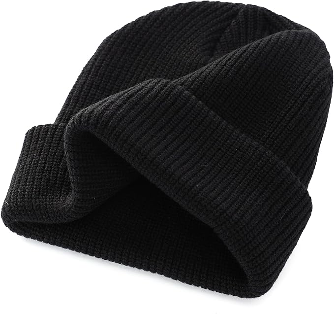 Black Smile Beanie w/ White Tag