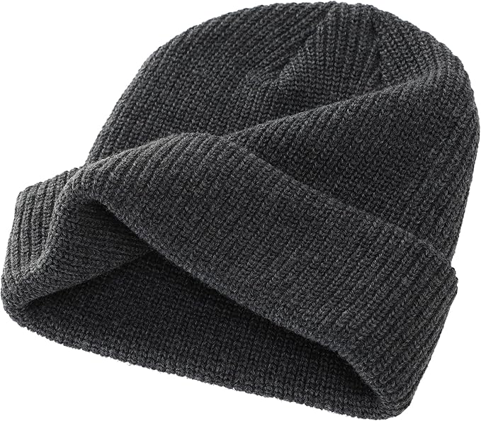 Charcoal Grey Smile Beanie