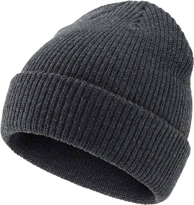 Charcoal Grey Smile Beanie