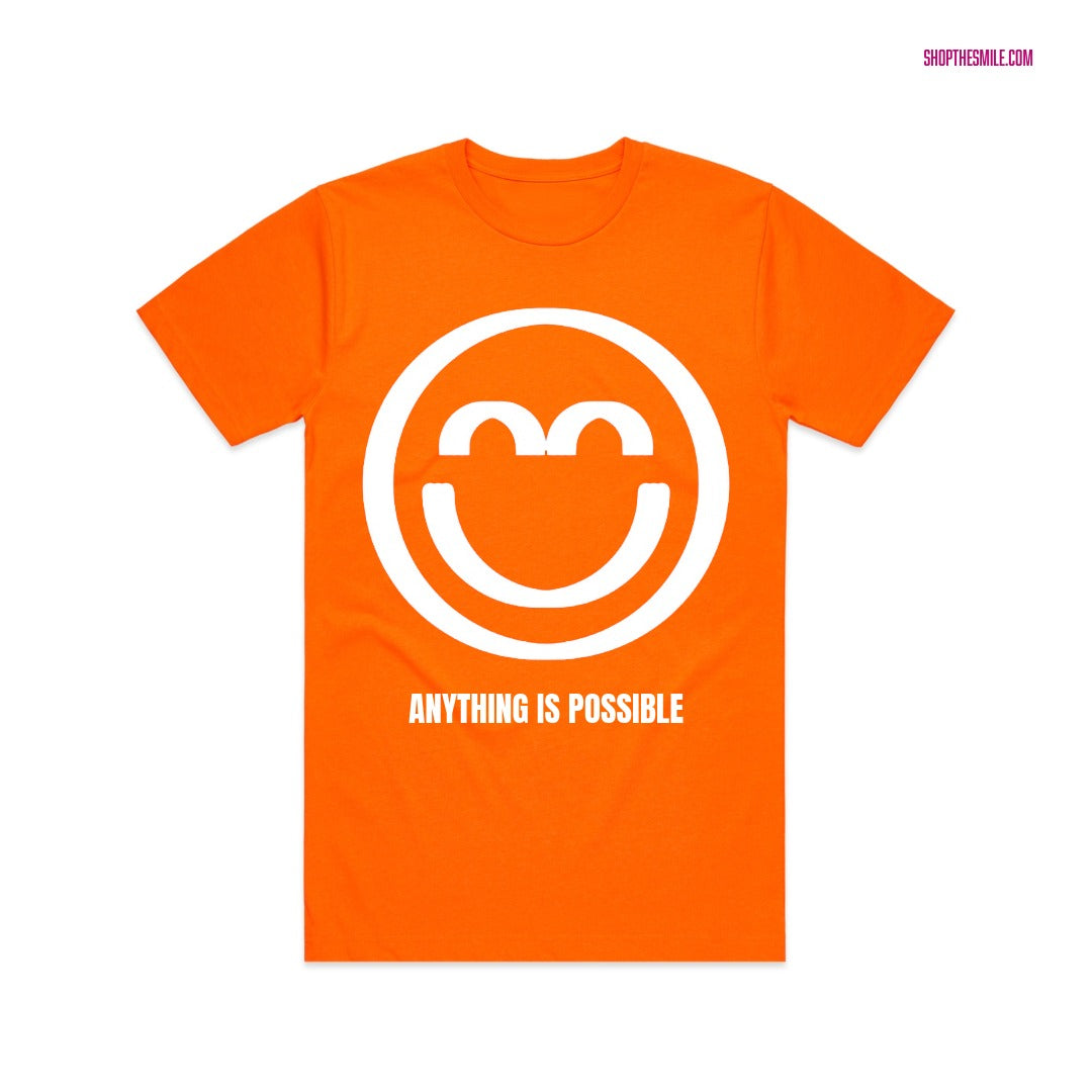 Bring SoBe Back – ANYTHING IS POSSIBLE – Orange Smile Shirt