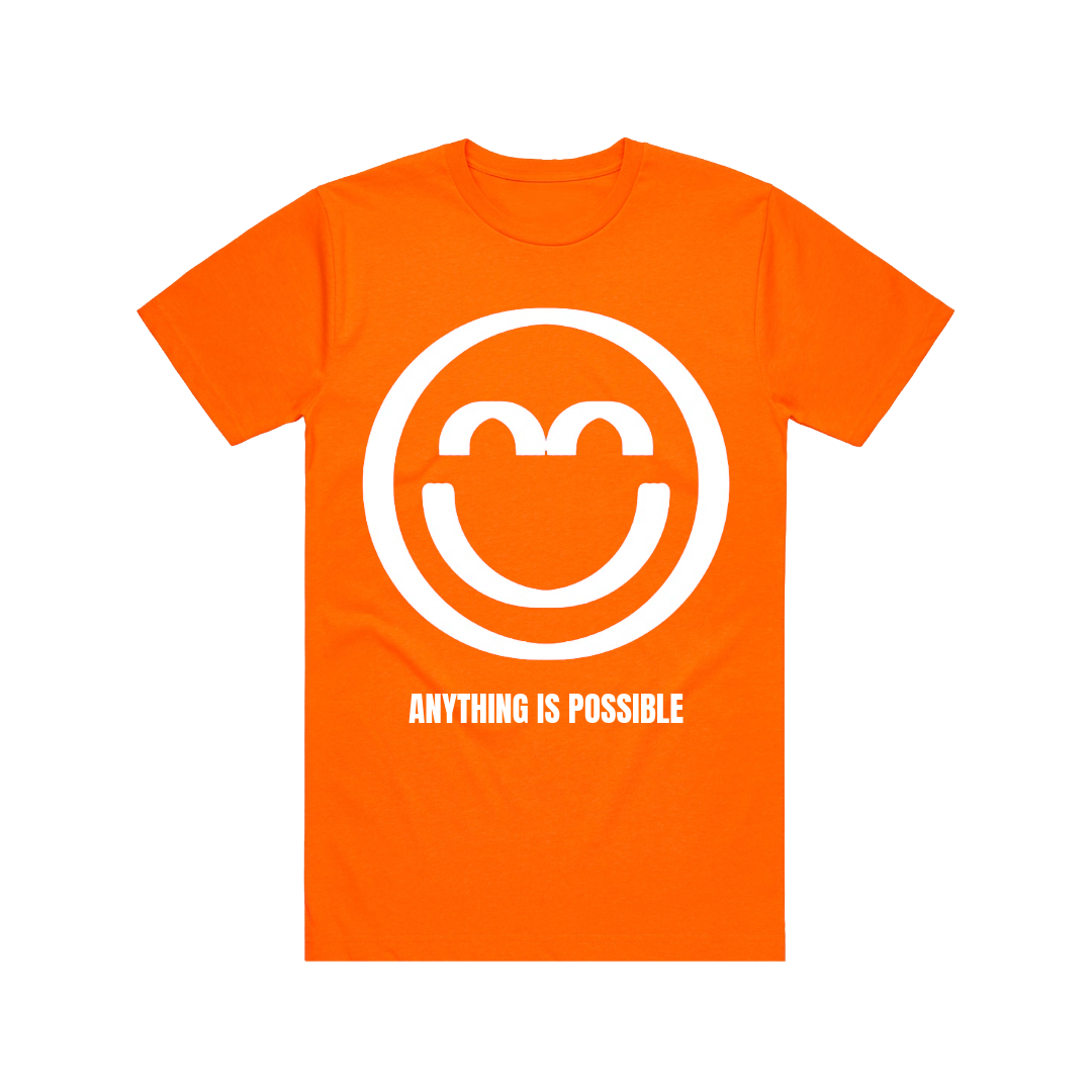 Bring SoBe Back – ANYTHING IS POSSIBLE – Orange Smile Shirt