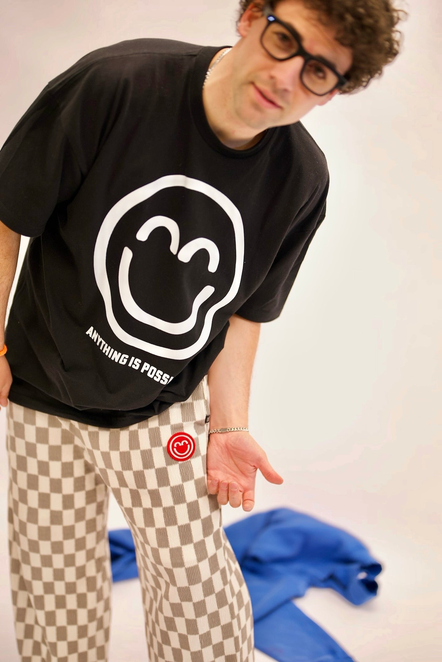 Anything is Possible Smile Shirt " The Marathon Continues" Black