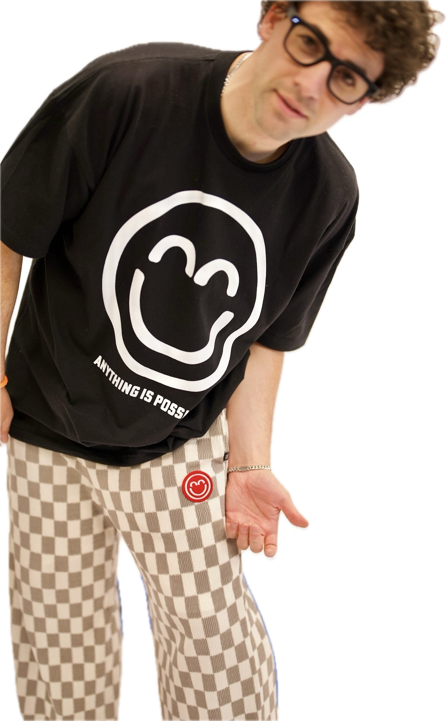 Anything is Possible Smile Shirt " The Marathon Continues" Black