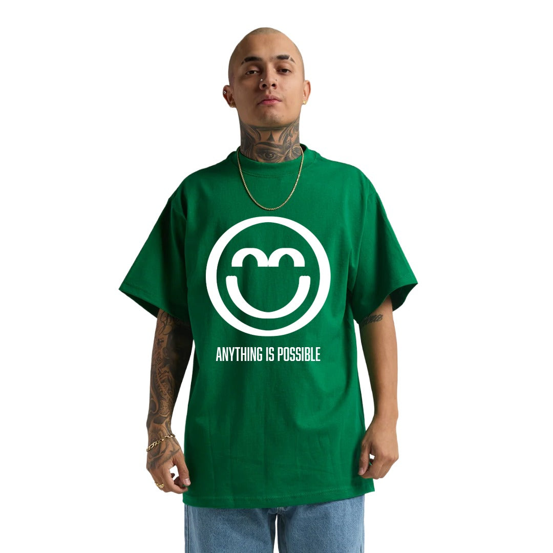 Kelly Green Anything is Possible Smile Shirt