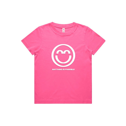 Kids Anything is Possible – Pink Smile Shirt