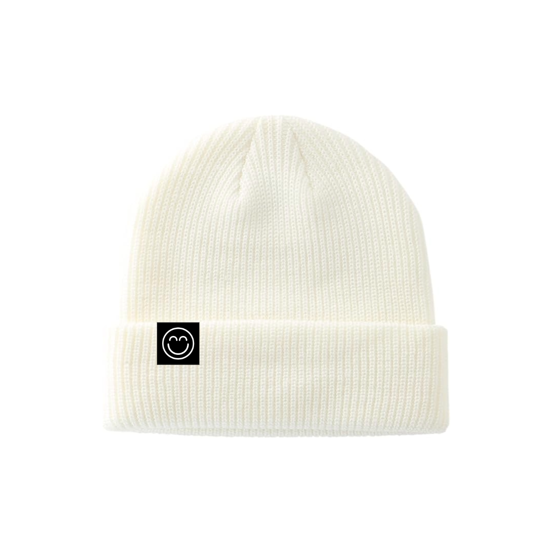 Beige Smile Beanie