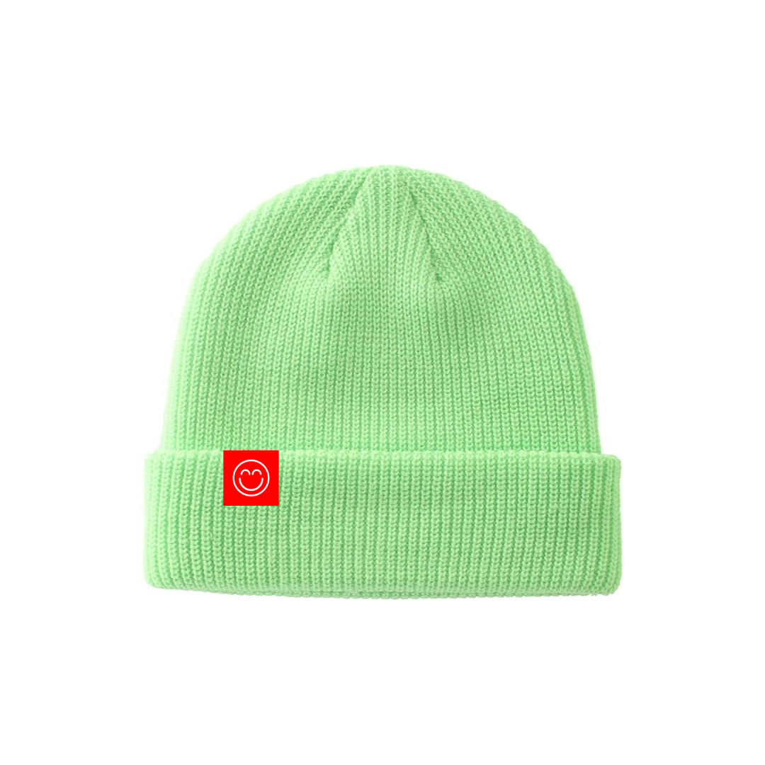 Honey Dew Green Smile Beanie