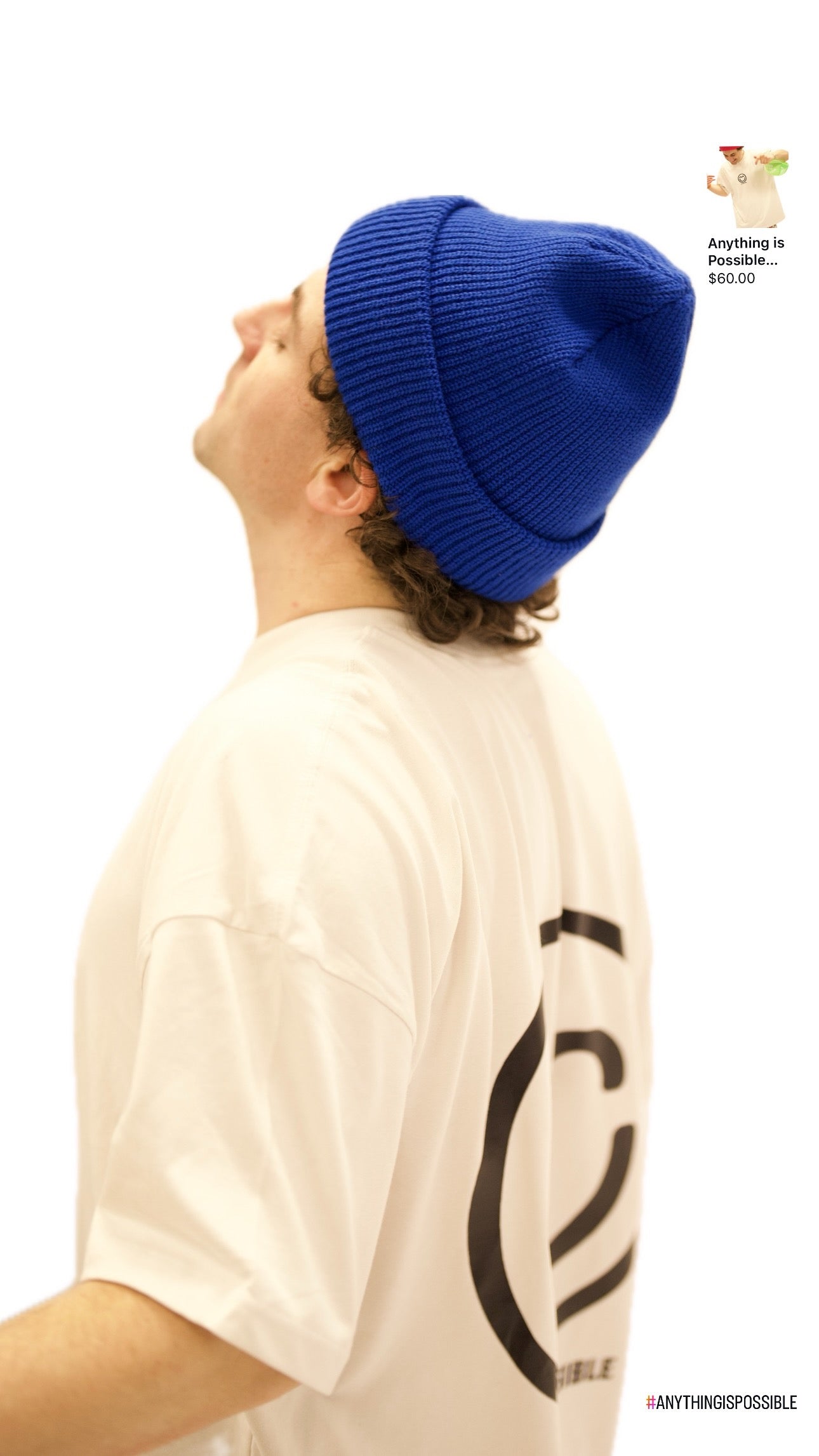 Anything is Possible Smile Shirt - Bone