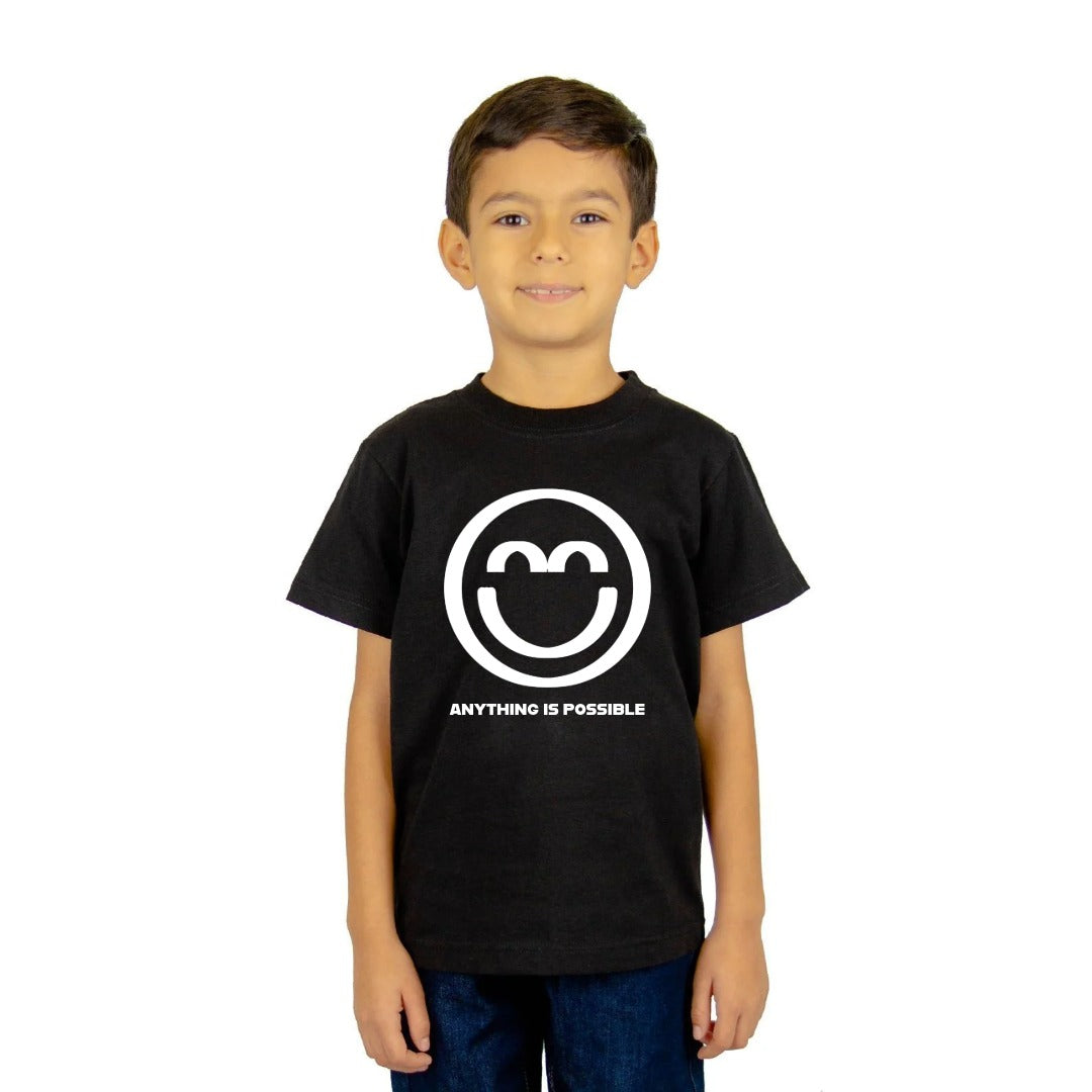 Youth Black "Anything is Possible" Smile Shirt