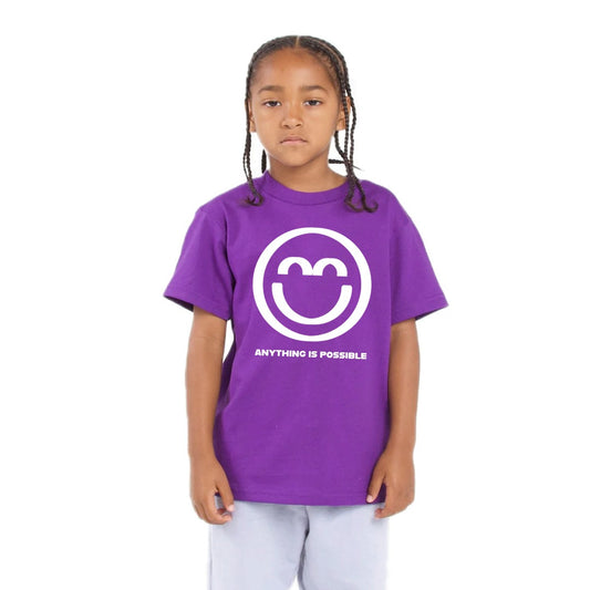 Youth Purple Anything is Possible Smile Shirt