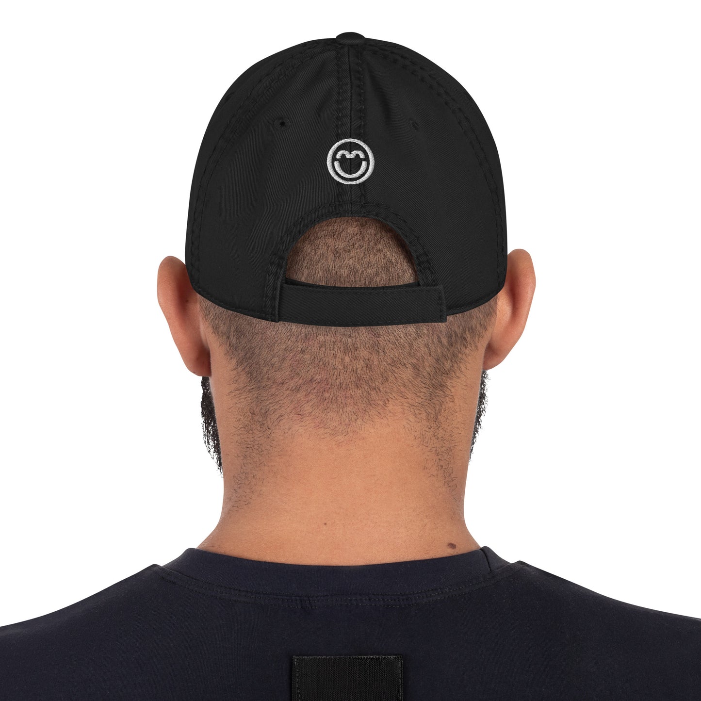 Distressed Dad Hat - Smile World - Adjustable Strap-Back Cap