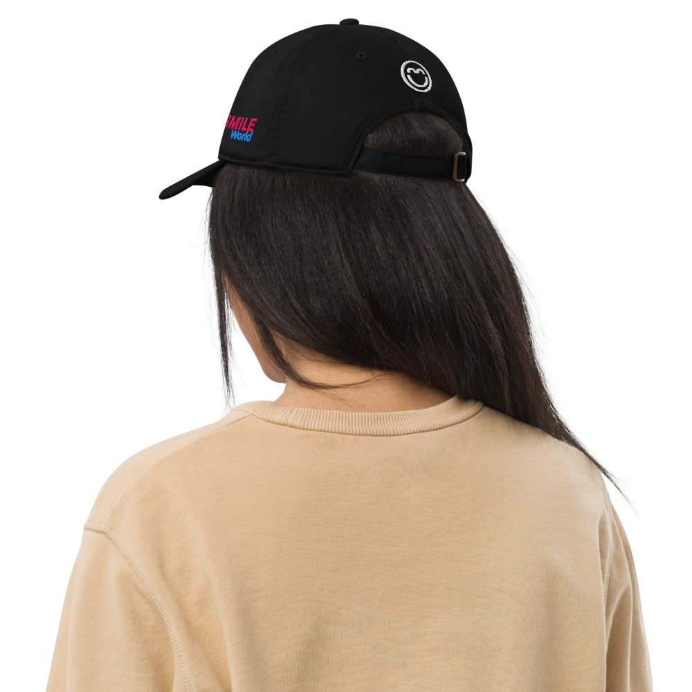 Classic Dad Hat - Smile World - Organic Cotton Adjustable Cap