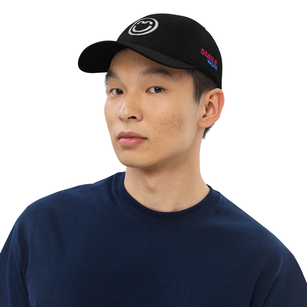 Classic Dad Hat - Smile World - Organic Cotton Adjustable Cap
