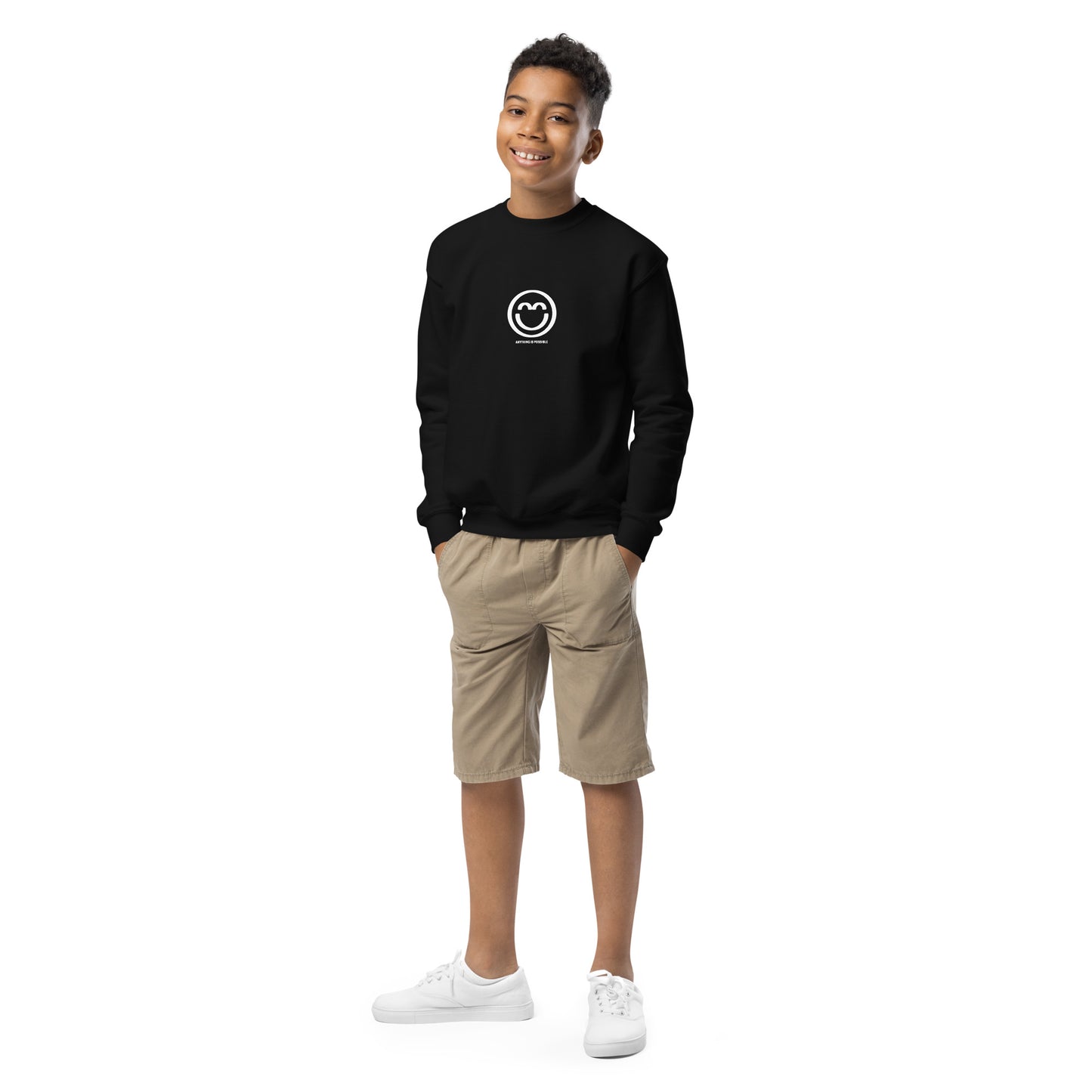 Youth Smile Crewneck Sweatshirt
