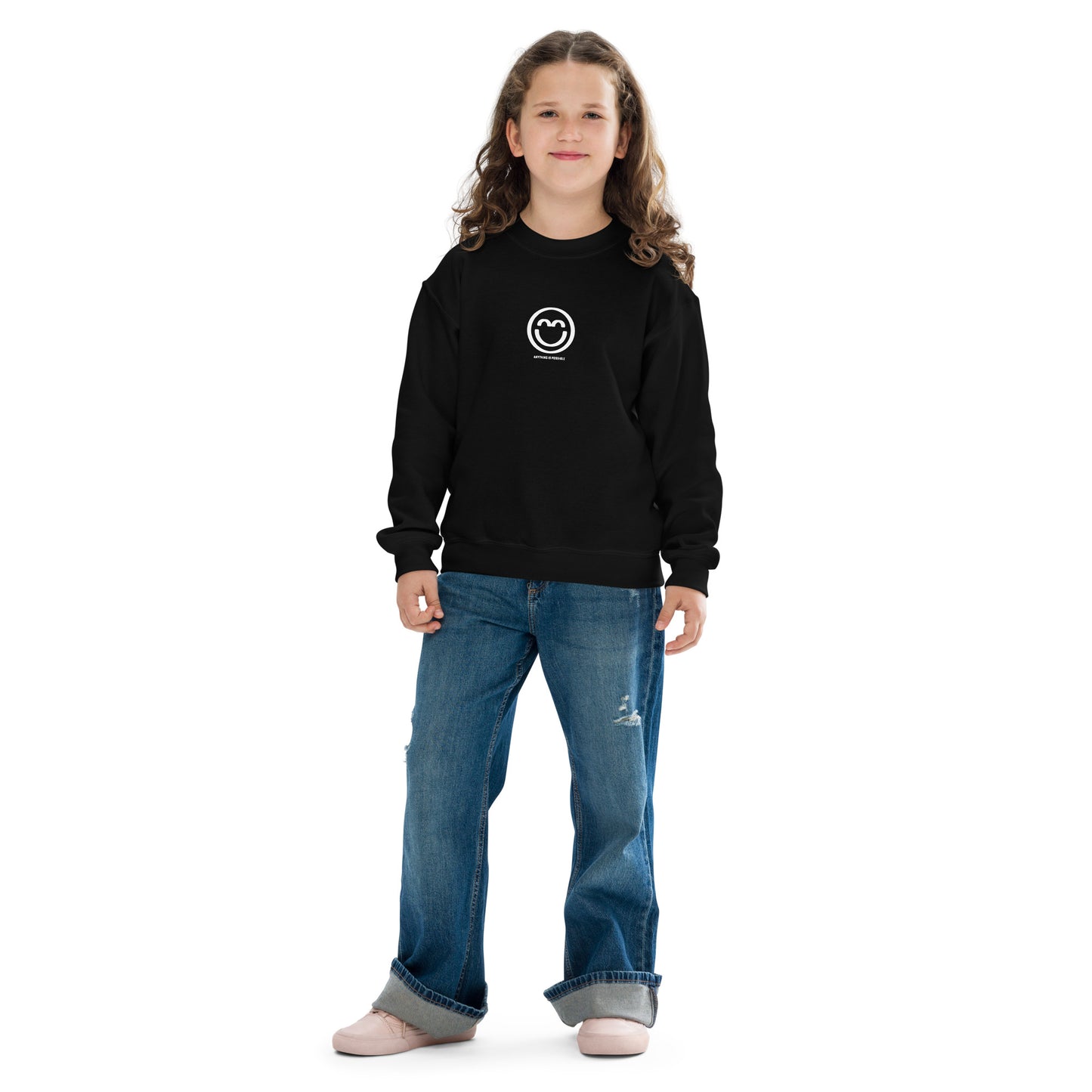 Youth Smile Crewneck Sweatshirt