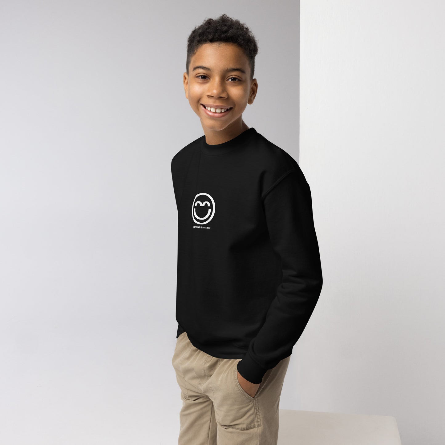 Youth Smile Crewneck Sweatshirt